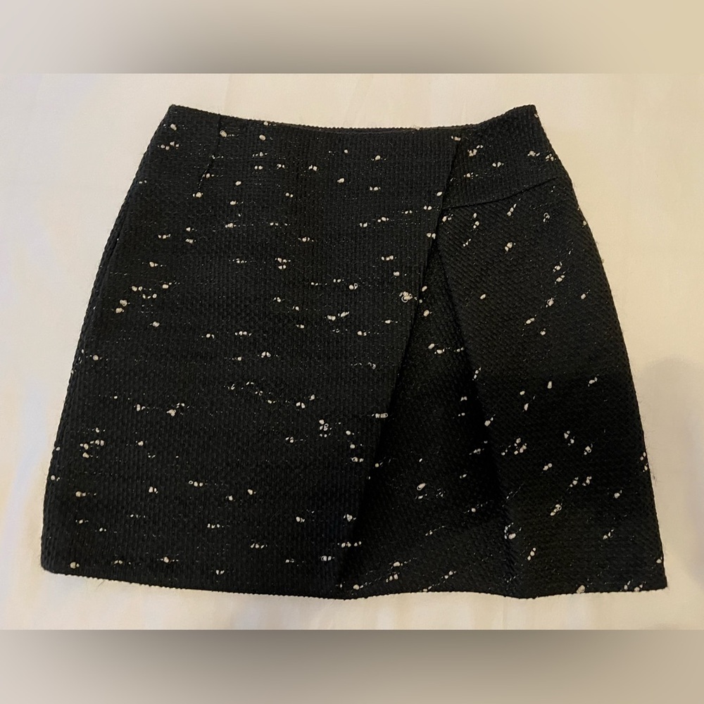 3.1 Phillip Lim Black and White Asymmetrical Mini Skirt